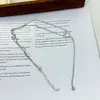 Colar Lugong 2025 Novo Coração com Diamantes e Franjas Nicho Luxo Acessível Corrente para Clavícula Simples com Contas Bolas Japonesa e Coreana Atacado