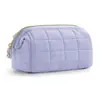 Bolsa de Nube Acolchada de Gran Capacidad Bolsa de Cosméticos Bolsa de Tocador Portátil Bolsa de Tocador de Viaje Bolsa de Almacenamiento de Maquillaje para Mujer