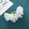 12 cabeças de queima de borda simulação hortênsia casamento sala de estar flor decorativa