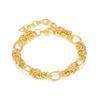 OPK Moda transfronteriza europea y americana pulsera de acero inoxidable para mujer personalidad retro cadena geométrica cosida joyería de acero de titanio al por mayor