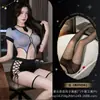Atuendo de instructor militar de lencería sexy, traje de policía transparente para mujer, conjunto de dos piezas para juego de rol en pareja, no es necesario quitarlo, apto para uso en exteriores