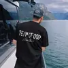 Línea de Verano 2025 para Hombres y Mujeres Edición Limitada Nueva York Marca de Tendencia High Street Algodón Pesado 220g Holgada Cuello Redondo Manga Corta Camiseta