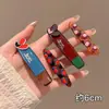 Pinzas para el pelo de estilo coreano, color gelatina dulce, pinzas para flequillo estilo francés de otoño e invierno, accesorios para el pelo versátiles y elegantes, adornos elegantes para el pelo