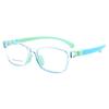 Armazón de gafas para miopía para niños de silicona suave bicolor ultraligero Tr Se puede equipar con gafas planas de moda y monturas de gafas cómodas