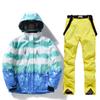 Traje de esqui feminino inverno impermeável engrossado quente simples e duplo traje de esqui cross-border novo traje de esqui