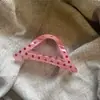 Presilha de cabelo estilo coreano com bolinhas e morangos para a parte de trás da cabeça, presilha de garra versátil e estilosa, novo acessório de cabelo