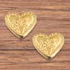 1 acero color oro acero inoxidable cuentas de agujero grande mariposa amor flor cuentas accesorios de joyería hechos a mano con cuentas