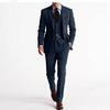 Traje de Impresión Digital de Dos Botones Traje de Tres Piezas Traje Personalizado Chaqueta Traje de Hombre