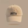 Gorra de Cabeza Grande para Mujer, Gorra de Béisbol Bordada Estilo Coreano Ins, Gorra Casual Suave para Parejas con Visera Solar, Protección Solar Estilo Ins