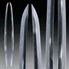 Acero T10 cubierto de arcilla, hoja sin afilar, espada japonesa, espada larga de samurái, accesorio de espada Hamon templado en arcilla, sin afilar