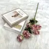 Flor Artificial de Peonía Delicada Accesorios de Boda Materiales Florales Decoración de Hotel para el Hogar Decoración Suave para Bodas Flor de Peonía de Rama Alta