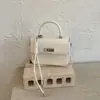 Bolsas de Nicho de Gama Alta para Mujer 2025 Nuevo Bolso de Mano de Invierno Bolso Pequeño Cuadrado de Moda Simple Versátil Bolso de Hombro Cruzado