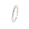 Anillo Minimalista de Perla con Cruz, Estilo de Alta Gama para Chicas, Diseño de Nicho, Moderno y Versátil, Anillo Fino de Cadena Hueca