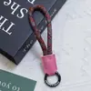 Nuevo Cordón para Teléfono Móvil de Cuero PU Empalmado de Huayang, Cordón para Teléfono Móvil de Cuerda Trenzada Colorida, Correa para Botella de Agua con Llavero
