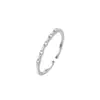 Anillo Fino de Zircón Delicado de Alto Sentido Anillo Pequeño de Diamante Roto Compromiso Propuesta Anillos de Estilo Dulce Anillo Fino Chapado en Oro