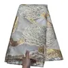 Tela Jacquard Satinada Texturizada Teñida en Hilo con Diseño Floral de Peonías, Estilo Chino Floral Grande para Vestidos y Vestidos de Gala Tela Haute Couture