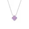 Conoce el Collar de Trébol de Cuatro Hojas para Mujer Lujo Ligero Sentido del Diseño de Nicho Cadena para Clavícula Versátil Gama Alta Simple Elegante Cadena para el Cuello de Viaje