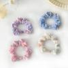 Anillo para el cabello con cuentas de color caramelo para el intestino delgado, cuerda para el cabello fresca y pequeña de celebridades de Internet, estilo coreano, linda banda de goma, nueva y dulce cuerda para el cabello de malla.
