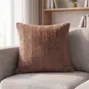 Nueva Funda de Cojín de Peluche Doble Cara de Velour de Grano de Maíz Funda de Almohada para Sofá de Sala de Estar Funda de Cojín Suave y Esponjosa