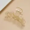 Pinza Grande Transparente de Plástico con Lazo Grande para Agarrar Cabello Trasero Disco para el Cabello Accesorios de Material para Peinado de Cabeza Accesorios para Mujeres