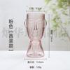 Vaso de Vidro Moderno Simples com Rosto Humano Personalizado para Sala de Estar Decorações Criativas para Bancada Flores e Plantas Verdes Hidropônicas