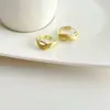 Pendientes de Aro Frosted de Lujo Ligero para Mujer Estilo Coreano Diseño Irregular Calado Pendientes de Moda de Gama Alta Versátiles