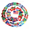 Banderas de Poliéster Personalizadas para Agitar a Mano Transfronterizas, Banderas de Varios Países con Mástiles para Amazon, 14*21 cm No. 8 Banderas de Colores