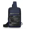Bolsa de Peito Esportiva Casual da Moda para Exterior com Múltiplos Compartimentos, Bolsa de Ombro para o Trabalho e o Dia a Dia, Bolsa Transversal Masculina de Grande Capacidade para Passeios