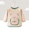 Smock para Refeição Outono e Inverno Estilo Casual Primavera e Outono Bebê Unissex Reversível Animal de Desenho Animado Roupa Exterior Impermeável Bebê Estiloso