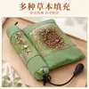 Almohada Combinada de Mugwort con Calefacción Eléctrica Almohada Cilíndrica Inflable Almohada de Mugwort de una Sola Pieza Almohada de Tela Gruesa para el Hogar Soporte Cervical Almohada para Columna Cervical con Moxibustión