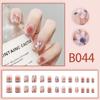 Short wear nail ins estilo francês gelo transparente suave bonito flor fresca quente lote misto produtos acabados atacado