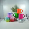 Fabricante de Zibo Suministra Directamente Taza de Transferencia de Calor con Recubrimiento Degradado Taza de Color Spray Fluorescente Regalo Regalo Color Taza de Cerámica