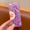 Corda de Cabelo para Bebê Colorida de Goma Descartável Trança de Tendão Anel Pequeno para Cabelo de Bebê Sem Marcas para Cabelo de Menininha