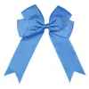 Amazon Handmade Novo Estilo Cauda Longa Flutuante Cor Sólida Laço Presilha de Cabelo Infantil Dupla Orelha Costurada Acessório de Cabelo Infantil