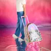 Mochila de Carrinho Smiggle Australiana Grande para Escola Pode Carregar Mochila de Coração Menina do Ensino Fundamental Mochila Escolar de Grande Capacidade