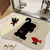 Felpudo para puerta de baño Pouge, alfombrilla de baño absorbente, alfombrilla de baño antideslizante, alfombrilla para inodoro, alfombrilla anticaídas, alfombrilla de baño