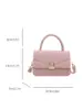 Colección Otoño 2026: Bolsas de Mano de Color Sólido de Alta Calidad para Mujer, Bolsos Cruzados Simples para el Trabajo, Bolsos Cuadrados Pequeños, Bolsos de Mujer al por Mayor