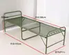 Cama de alambre de acero versión engrosada de exportación doble alambre de acero encriptado cama plegable individual cama de resortes cama para siesta colchón suave cama de acompañamiento