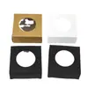 En stock Caja de Papel Kraft de Color Sólido para Ventana Caja Redonda Blanca Transparente para Jabón Caja de Empaque Simple para Guardar Joyería Diaria