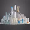 Soporte de Exhibición de Cosméticos Acrílico Personalizado de Múltiples Niveles con Panel Trasero Desmontable e Iluminación LED Adecuado para Mostradores de Tiendas Minoristas
