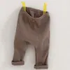 Calça de Roupa Grande em PP Estilo Coreano para Bebês e Crianças Pequenas no Atacado, Calça Elástica Versátil para Meninos e Meninas, Adequada para Primavera e Outono, Pode Ser Usada ao Ar Livre, para Bebês e Crianças Pequenas