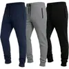 Pantalones Casuales de Color Sólido para Hombre de Comercio Exterior Transfronterizo Nuevo Modelo 2026 Pantalones Largos Deportivos de Chándal para Fitness y Running Venta al por Mayor en Stock