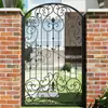 Puerta Pequeña de Patio, Jardín Exterior, Puerta Pequeña de Hierro, Puerta de Patio, Puerta de Hierro para Patio Estilo Europeo, Apertura Única de Patio Estilo Chino