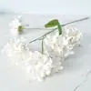 5 Estacas de Hortênsia Layout Único de Cena de Casamento Paisagismo Externo Flores Artificiais Guia de Caminho de Casamento Decoração de Mão