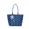 Bolso para Mujer 2026 Nuevo Estilo Coreano Simple Bolso de Lona con Lunares Bolso Tote de Gran Capacidad para el Viaje Diario Bolso de Mano Bolso de Hombro