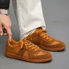 Comercio exterior súper ventas talla grande 48 superficie de cuero Zapatos de entrenamiento alemanes versátiles de moda transfronterizos AliExpress zapatos de tabla construcción de equipos tira y afloja zapatos deportivos