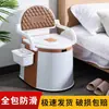 Silla de Inodoro para Ancianos Silla Dool Hogar Rural Dormitorio de Adultos Inodoro Mujeres Embarazadas Inodoro Móvil