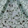 Tela Bordada con Lentejuelas Iridiscentes en Malla Malla Transparente Vestido de Noche Multicolores