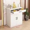 Novo Armário Buddha Chinês E0 Ecológico Sem Pintura Armário Vertical Sala de Estar Mesa de Adoração Econômica Altar de Guanyin Mesa Doméstica para Incenso