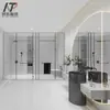 Azulejos de Cerámica Brillantes tipo Mármol 400X800 Sala de Estar Comedor Baño Cocina Balcón Patrón Continuo Azulejos de Pared